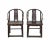 A Pair Antique Chinese Round Back Arm Chairs For Sale - Image 13 of 13
