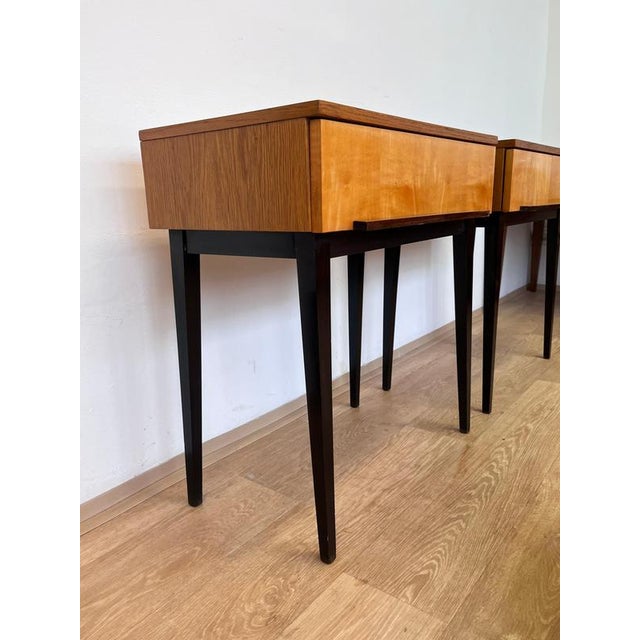 Wood Wooden Tables from Up Zavody, Former Czechoslovakia, 1940s, Set of 2 For Sale - Image 7 of 12