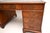 Vintage Georgian Style Pedestal Desk with Leather Top, 1930 For Sale - Image 9 of 11
