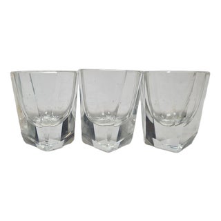 Art Deco Glasses, Poland, 1930s, Set of 3 For Sale