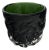 Green Murano Glass “Burri” Vase For Sale