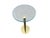 Mid 20th Century Mid 20th Century Attributed Leon Rosen Pace Solid Brass Glass Side Table For Sale - Image 5 of 15