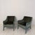 Mid-Century Modern French Lounge Chairs in Green Velvet and Lacquered Wood, 1950, Set of 2 For Sale - Image 17 of 17