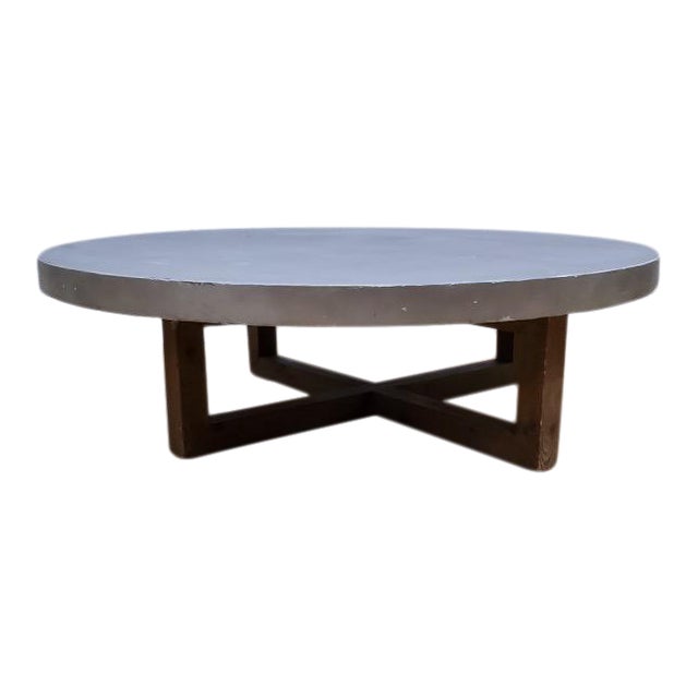 Restoration Hardware Heston Round Coffee Table Chairish