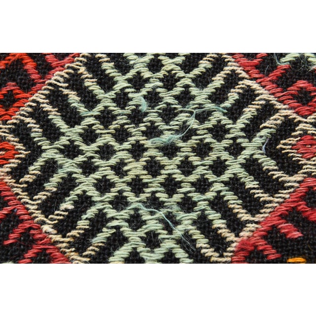 Vintage Turkish Oushak Handmade Wool Cotton Red Area Rug For Sale - Image 10 of 12