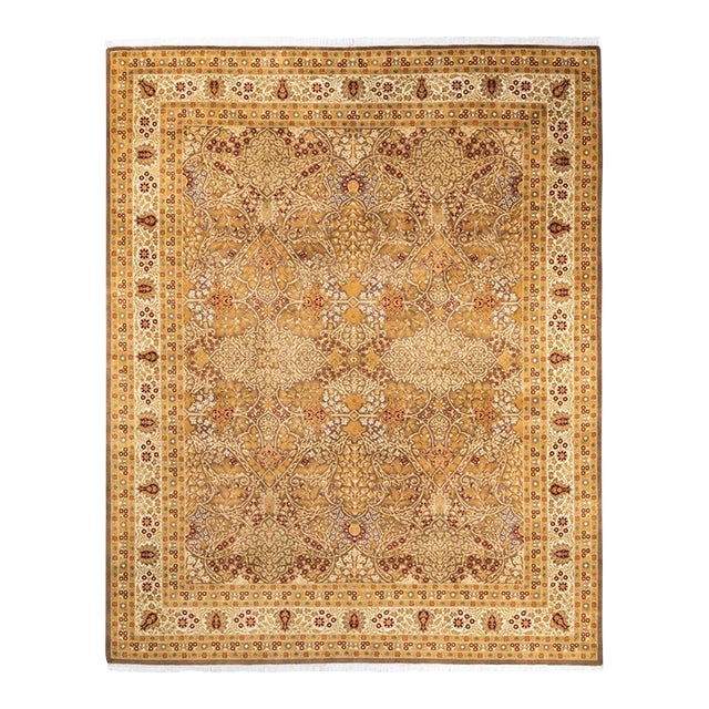 Mogul, One-of-a-Kind Hand-Knotted Area Rug in Brown, 8' 1" x 10' 4" For Sale
