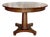 Mid Century John Stuart Pedestal Table With Two Leaves, Signed For Sale
