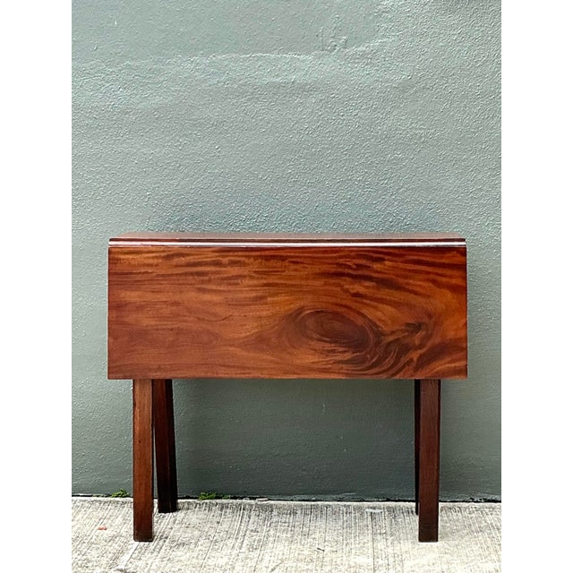 Traditional Vintage Drop Leaf Table For Sale - Image 3 of 12