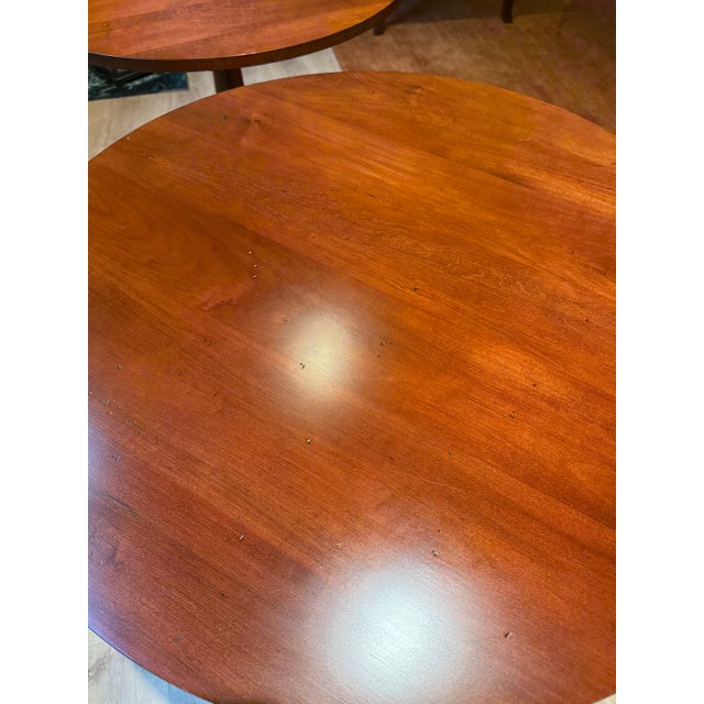 English Ethan Allen British Classics Lamp Table, 2 Pieces For Sale - Image 3 of 14