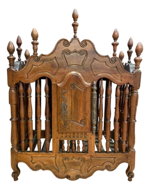 Late 18th Century 18th Century French Carved Walnut Panetiere