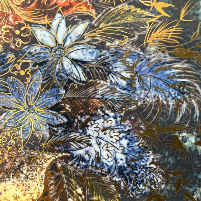 Vintage Sascha Brastoff Plate Decorated With Transfer Printed Decal Over Porcelain For Sale - Image 10 of 13