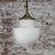 1950s Mid-Century Modern Porcelain and Opaline Glass Pendant Lamp For Sale - Image 5 of 8