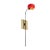 Blossom One Stalk Tulip Wall Light by Pierangelo Orecchioni for Brass Brothers For Sale