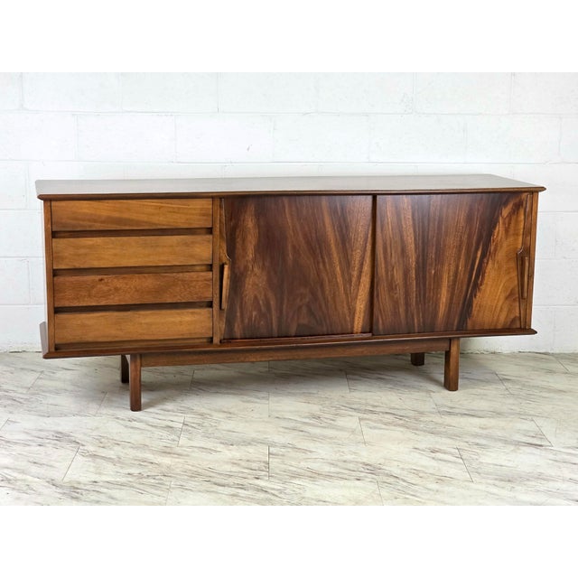 1950s Danish Modern Credenza in the Manner of Gunni Omann For Sale In Richmond - Image 6 of 12