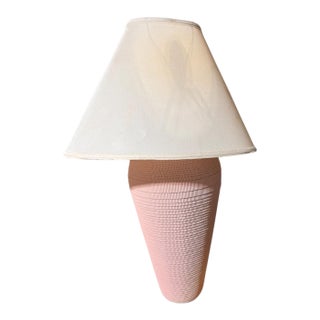 1970s Gregory Van Pelt Style Corrugated Cardboard Sculptural Table Lamp For Sale