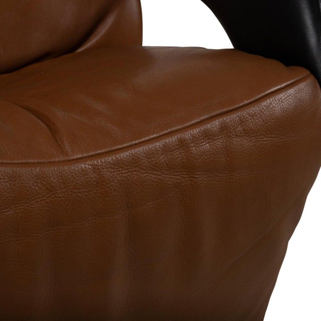 Animal Skin Yoga Mono Move Armchair in Brown Chestnut with Manual Function by JORI For Sale - Image 7 of 17