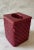 Vintage Painted Wicker Trashcan and Tissue Cover - Matching Set For Sale - Image 4 of 12