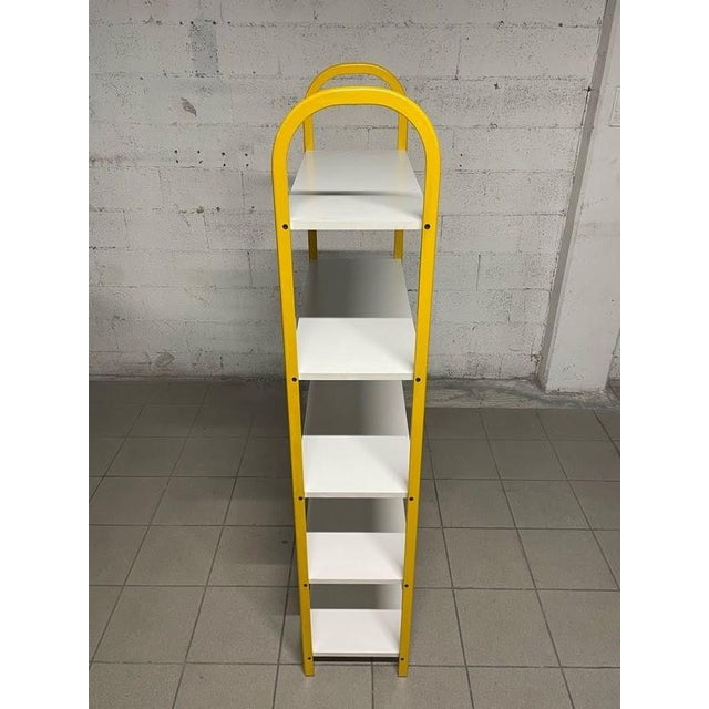 Small Metal and Laminate Bookcase, 1980s For Sale - Image 12 of 14
