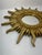 Vintage 16.5" French Style Gilded Resin Sunburst Wall Mirror For Sale - Image 6 of 16