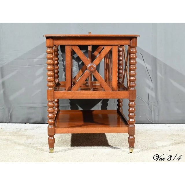 Louis Philippe Magazine Rack in Mahogany For Sale - Image 17 of 18