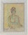 1970s Sirio Pellegrini, Portrait Drawing, 1975, Oil Pastel and Watercolor on Paper For Sale - Image 5 of 5