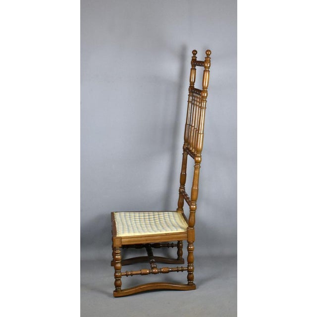 Antique French Walnut Side Chair For Sale - Image 5 of 13