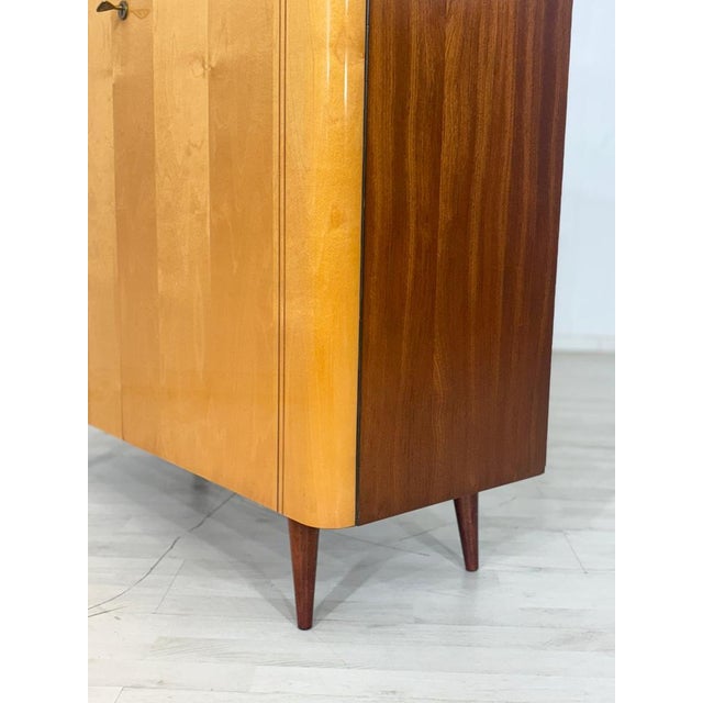 Wood Mid-Century Modern Linen Cabinet in Birch For Sale - Image 7 of 11