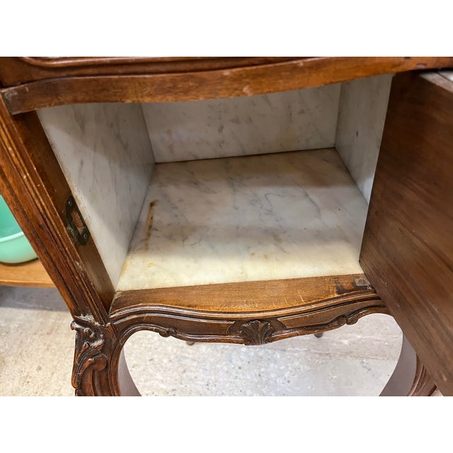 Louis XV Side Table With Marble Top For Sale In Dallas - Image 6 of 8