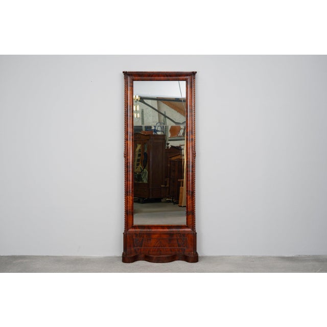 Biedermeier Mirror with Console in Mahogany, 1800s For Sale - Image 3 of 17