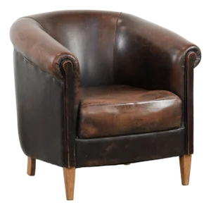 Club Chair in Sheepskin Leather