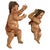 Pair Antique 18thC Italian Baroque Carved Polychrome Putti Angels Statues 1700 For Sale - Image 4 of 13