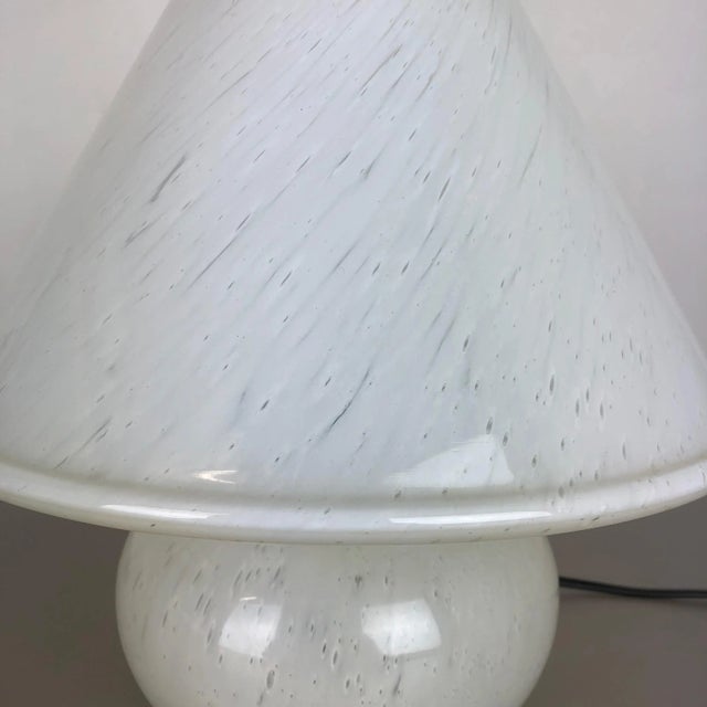 White Glass Mushroom Table Desktop Light from Glashütte Limburg, Germany, 1970s For Sale - Image 8 of 18