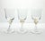 Murano Torcée 4 Wine Glasses 6” 6oz Swirl Optic Hand Blown 24k Gold Flakes Italy Good condition. No chips, cracks, or...