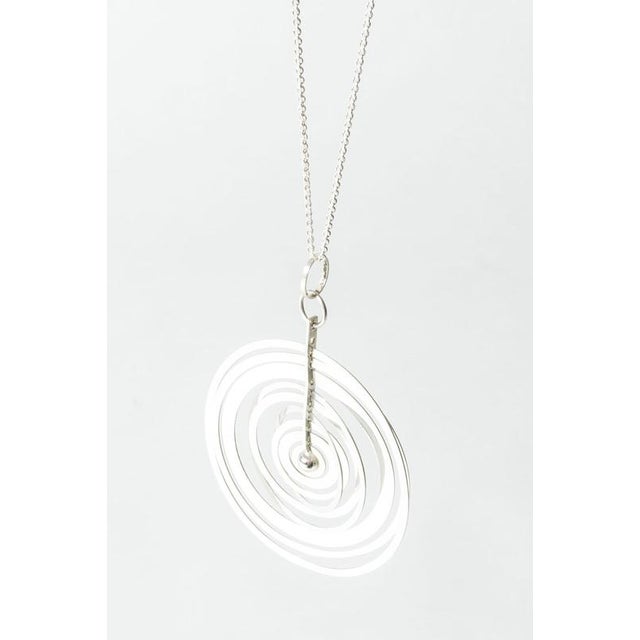1970s Silver Moon Pendant by Tapio Wirkkala from Nesto, 1971 For Sale - Image 5 of 7