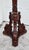 Vintage Carved Mahogany Regency Style Tall Pedestal/Plant Stand For Sale - Image 4 of 11