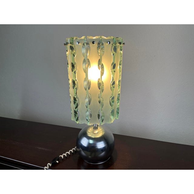 Frosted Glass Zero Quattro Lamp by Max Ingrand for Fontana Arte, 1970s For Sale - Image 3 of 9