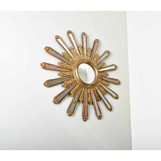 Italian 19th Century Gilt Sunburst Mirror For Sale - Image 11 of 12