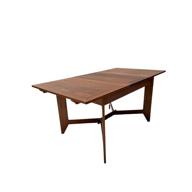 Stunning and rare art deco modernist extending dining room table. Design by hendrik wouda for h. Pander & zonen den haag....