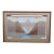 Southwestern Mountain Lake Horizon Sunset Landscape Serigraph 44" For Sale