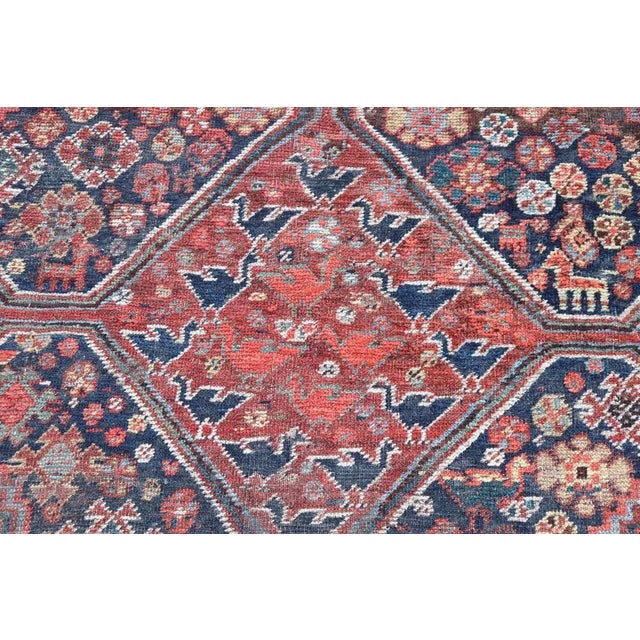 Vintage Middle Eastern Shiraz Rug, 1950s For Sale - Image 6 of 11