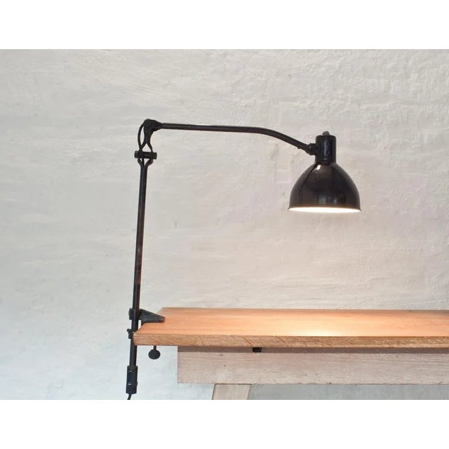 Metal Vintage Clip Table Lamp from Hellux A.-G. HLX For Sale - Image 7 of 7