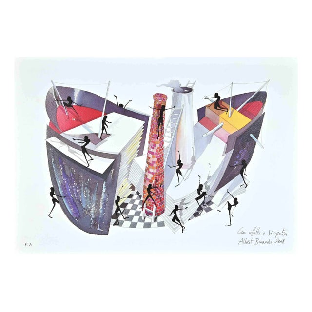Albert Barreda, Untitled, Lithograph, 2008 For Sale