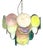 Vintage Alabaster Murano Glass Disc Chandelier, Italy, 1981 For Sale