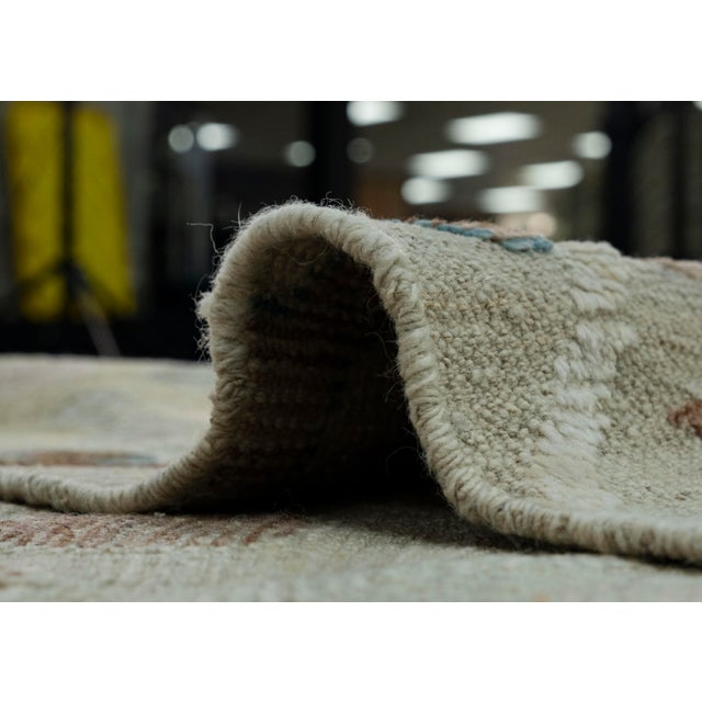 Blue Turkish Oushak Rug 8'9" x 11'6" #18562 For Sale - Image 8 of 8