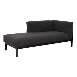 Elm Chaise Lounge in Anthracite Upholstery and Oak by Jehs & Laub for Cor For Sale