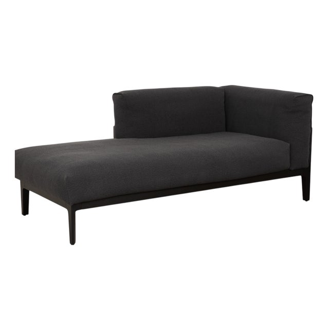 Elm Chaise Lounge in Anthracite Upholstery and Oak by Jehs & Laub for Cor For Sale