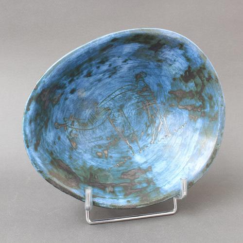 Mid-Century French Ceramic Decorative Bowl by Jacques Blin, 1950s For Sale - Image 17 of 18