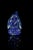 A beautiful hand-carved Indian Buddha sculpture in natural lapis lazuli. Buddha is seated dhyana asana, with softly...