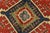 Kazak Rug 6’1” X 8’8” Red Wool Tribal Hand-Knotted Oriental Carpet For Sale - Image 10 of 14