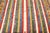 Textile Vintage Zabihi Collection Inspired Striped Turkish Konya Square Rug For Sale - Image 7 of 9